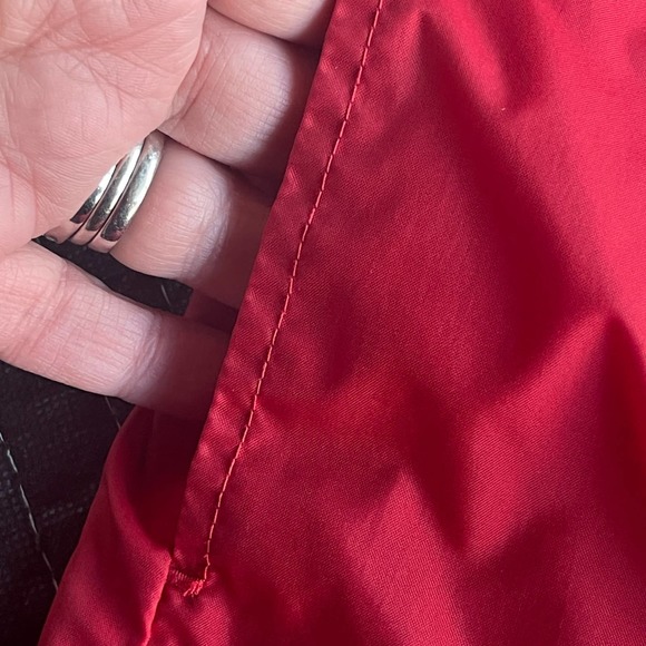 Vintage Nike Windbreaker Jacket Adult Large Red Snap Front Pockets Swoosh 90s - Picture 6 of 14